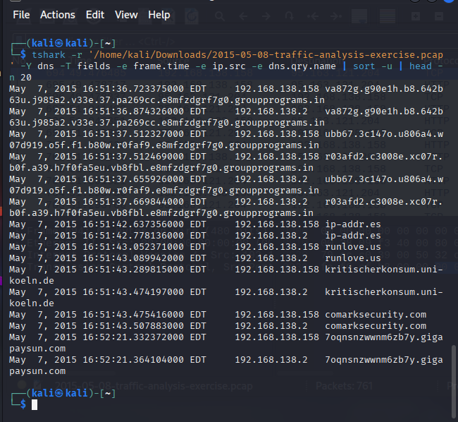 Wireshark screenshot 2